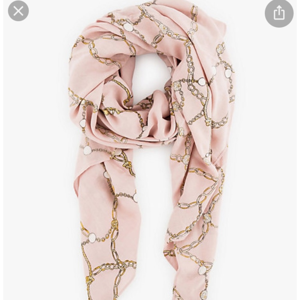 Blush Pink Printed Scarf